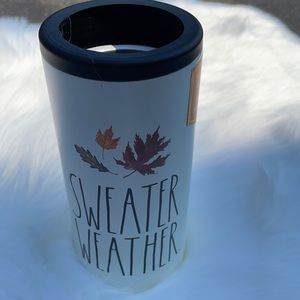 Rae Dunn SWEATER WEATHER Insulated Slim Can Cooler